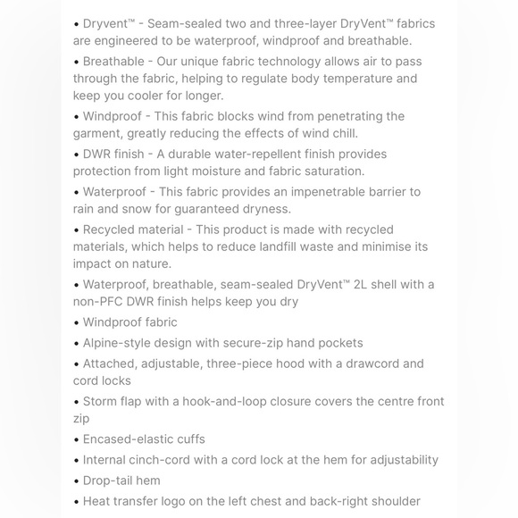 The North Face Women's Antora Rain Parka -Smoked Pearl - Picture 14 of 14